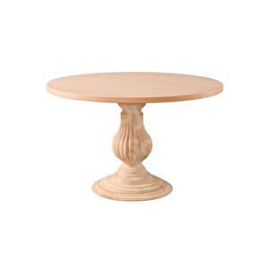 Roys Ahşap 5031 Masif Ham 110 Cm Elegance Sabit Yuvarlak Yemek Masası