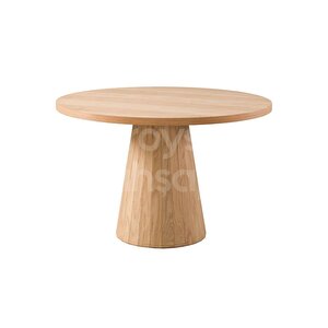 Roys Ahşap 5026 Naturel 120 Cm Mantar Meşe Yuvarlak Yemek Masası