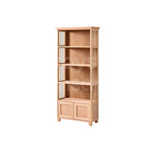Ahşap 6529 Masif Ham Çıtalı Kitaplık