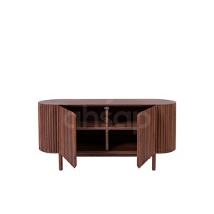 Roys Ahşap Toscana Ceviz 140 Cm 2 Kapaklı Çıtalı Konsol