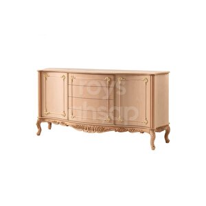 4131 Masif Ham 190 Cm Gold Oymalı Konsol