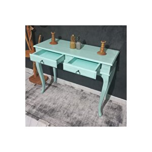 100 Cm Çekmeceli Mint Yeşili Eskitme Dresuar