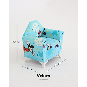 Çocuk Koltuğu & Mickey Mouse Desenli - Turkuaz