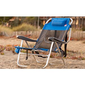 Beach Star Light Plaj Şezlong Sandalye- Blue