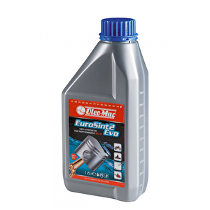Oleomac İki Zamanlı Motor Yağı 1 Litre Eurosint Sentetik Yağ Ölçekli Şişe