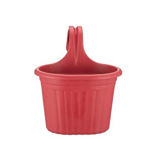 So-tom1 Tombik Askılı Balkon Saksı 3 Lt Kırmızı 6 Adet