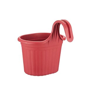 So-tom1 Tombik Askılı Balkon Saksı 3 Lt Kırmızı 6 Adet