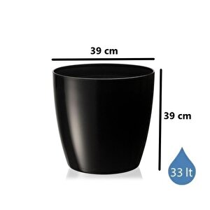 So-yk06 Yakut Saksı Takımı Separetörlü 33 Litre Siyah 3 Adet