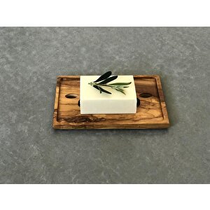Zeytin Ağacı Ahşap Yaprak Sabunluk