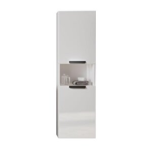 Nova 40 Cm Beyaz Banyo Boy Çamaşır Dolabı