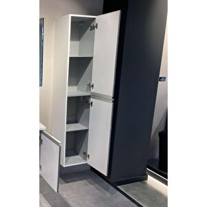 Terme Beyaz Banyo Boy Çamaşır Dolabı