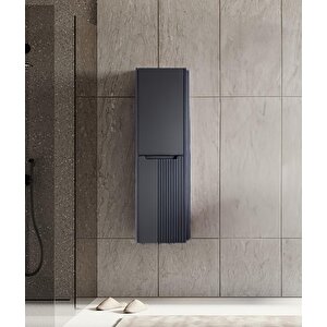 Biella 40 Cm Antrasit Banyo Boy Çamaşır Dolabı