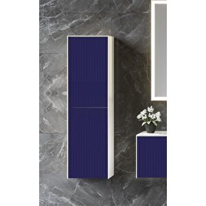 Cube 40 Cm Lacivert Banyo Boy Çamaşır Dolabı