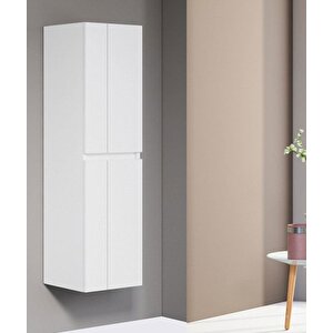 Likya 40 Cm Beyaz Banyo Boy Çamaşır Dolabı