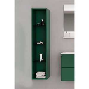 Milano 30 Cm Yeşil Banyo Boy Çamaşır Dolabı