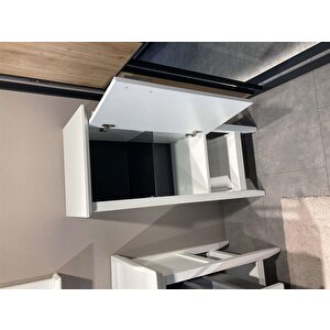 Bastle 47 Cm Beyaz Banyo Boy Çamaşır Dolabı