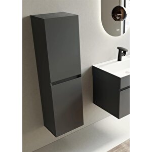 Lusso 40 Cm Antrasit Banyo Boy Çamaşır Dolabı