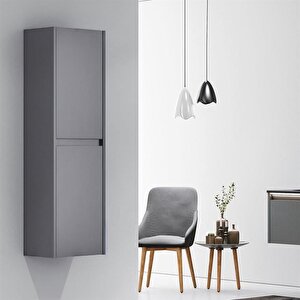 Lisbon 40 Cm Gri Banyo Boy Çamaşır Dolabı