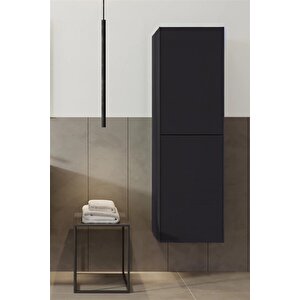 Milano 40 Cm Antrasit Banyo Boy Çamaşır Dolabı