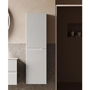 Moonlight 40 Cm Beyaz Banyo Boy Çamaşır Dolabı