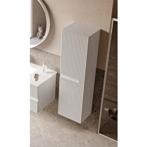 Moonlight 40 Cm Beyaz Banyo Boy Çamaşır Dolabı
