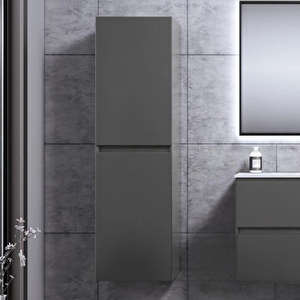 Nest 40 Cm Antrasit Banyo Boy Çamaşır Dolabı