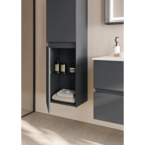 Nest 40 Cm Antrasit Banyo Boy Çamaşır Dolabı