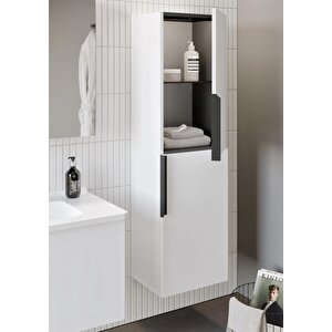Pure 40 Cm Beyaz Banyo Boy Çamaşır Dolabı