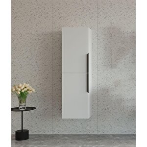 Pure 40 Cm Beyaz Banyo Boy Çamaşır Dolabı