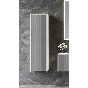 Cube 40 Cm Gri Banyo Boy Çamaşır Dolabı
