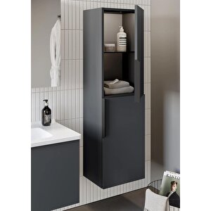 Pure 40 Cm Antrasit Banyo Boy Çamaşır Dolabı