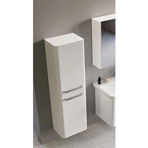 Rose 40 Cm Beyaz Banyo Boy Çamaşır Dolabı