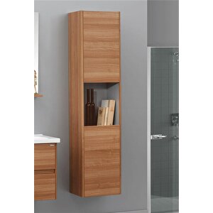 Duden 40 Cm Ceviz Banyo Boy Çamaşır Dolabı