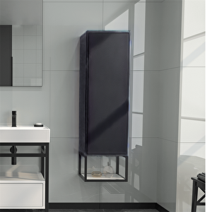 Vegas 40 Cm Antrasit Banyo Boy Çamaşır Dolabı