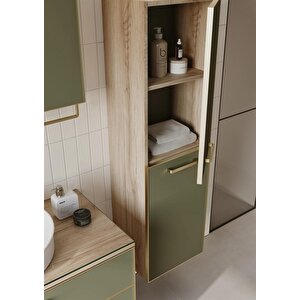 Salerno 40 Cm Legnona- Sardunya Banyo Boy Çamaşır Dolabı