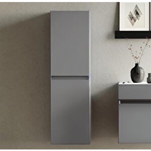 Lusso 40 Cm Gri Banyo Boy Çamaşır Dolabı
