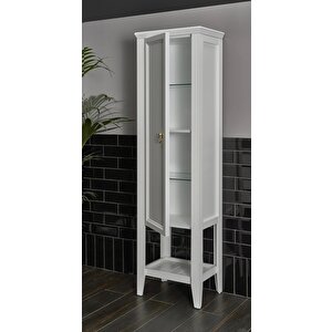 Vitra Valarte Boy Dolabı Krom Kulplu, 55 Cm, Mat Beyaz (sağ) 62243