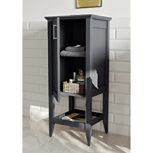 Bastle 47 Cm Antrasit Banyo Boy Çamaşır Dolabı