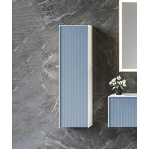 Cube 40 Cm Mavi Banyo Boy Çamaşır Dolabı