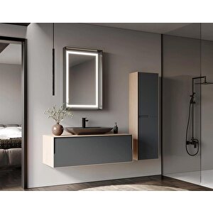 Craft 40 Cm Meşe Banyo Boy Çamaşır Dolabı