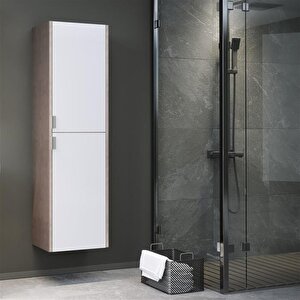 Luna 40 Cm Gri Banyo Boy Çamaşır Dolabı