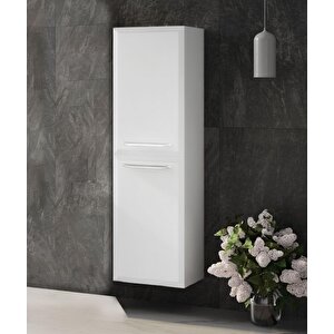 Nuvola 40 Cm Beyaz Banyo Boy Çamaşır Dolabı