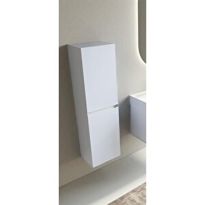 Lusso 40 Cm Beyaz Banyo Boy Çamaşır Dolabı