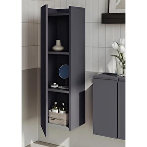 Ferla 30 Cm Antrasit Banyo Boy Çamaşır Dolabı