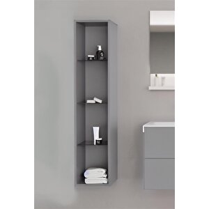 Milano 30 Cm Gri Banyo Boy Çamaşır Dolabı