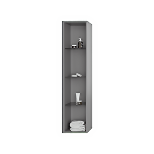 Milano 30 Cm Gri Banyo Boy Çamaşır Dolabı
