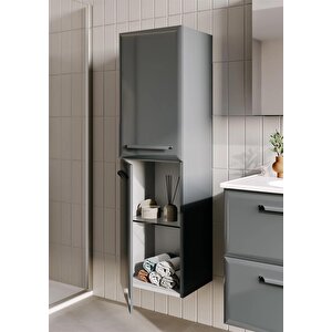 Nuvola 40 Cm Antrasit Banyo Boy Çamaşır Dolabı