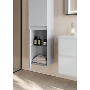 Nest 40 Cm Beyaz Banyo Boy Çamaşır Dolabı