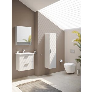 Vitra Mia Banyo Boy Dolabı, Parlak Beyaz 66166