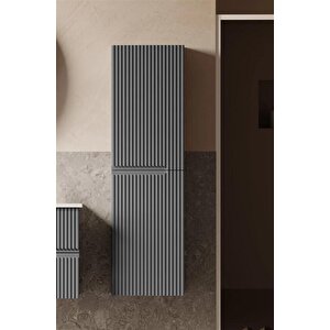 Moonlight 40 Cm Gri Banyo Boy Çamaşır Dolabı